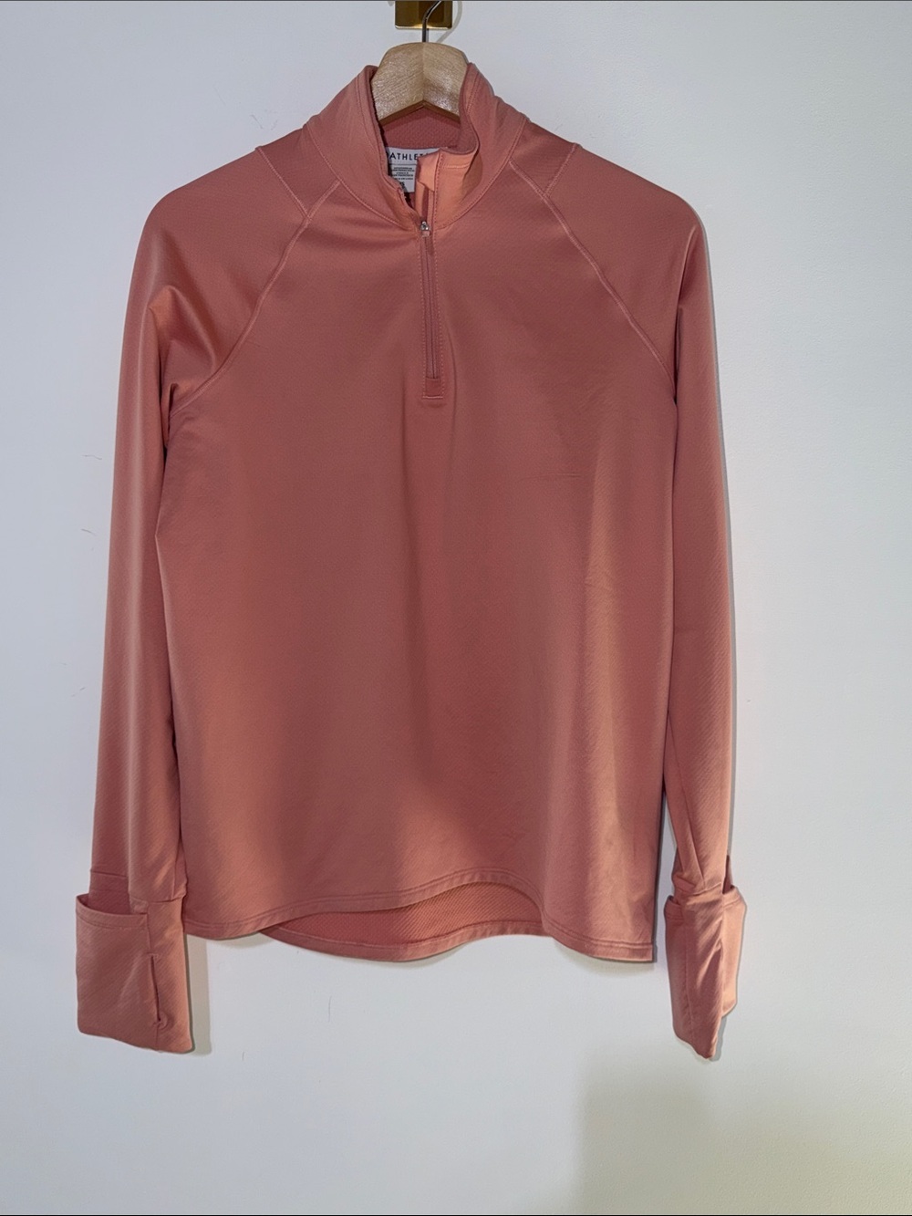 Athleta Women's Half-Zip Pullover - Dusty Rose Pink NWOT size xsmall